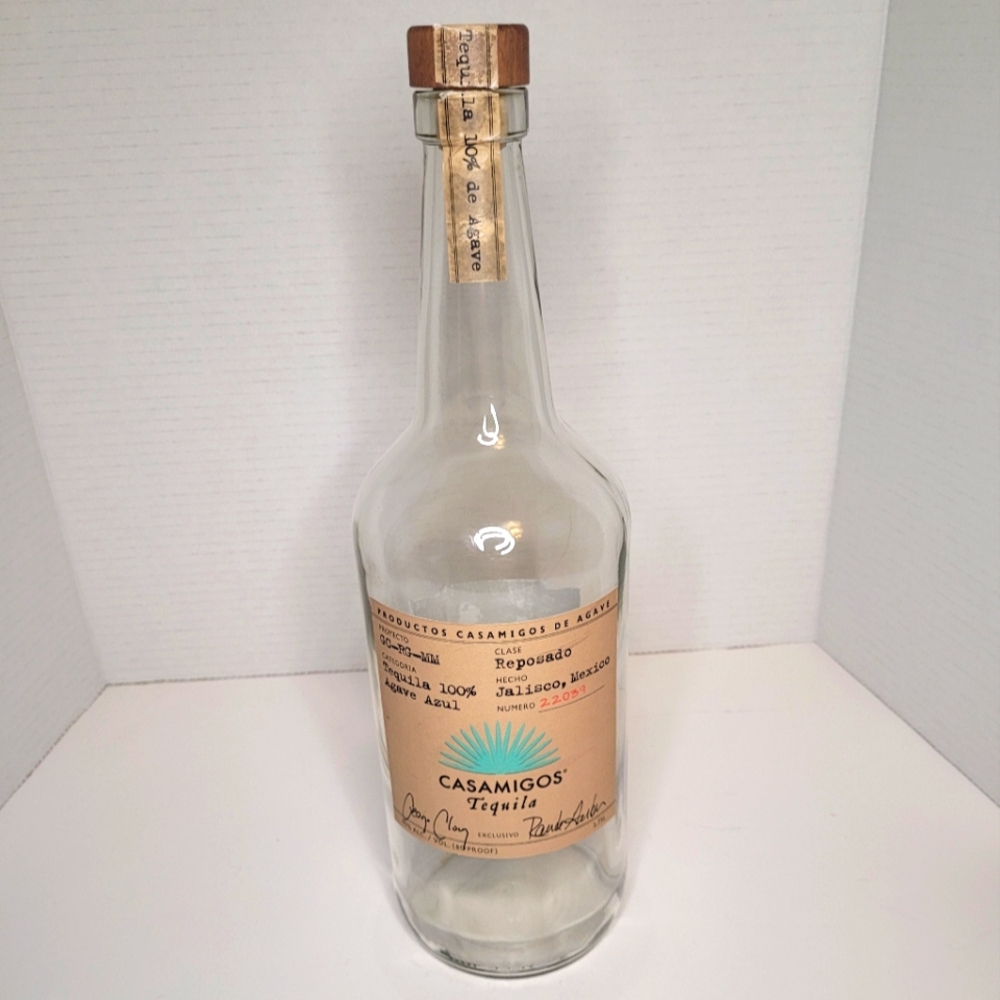Casamigos Reposado Empty 1.75L Tequila Bottle with Cork